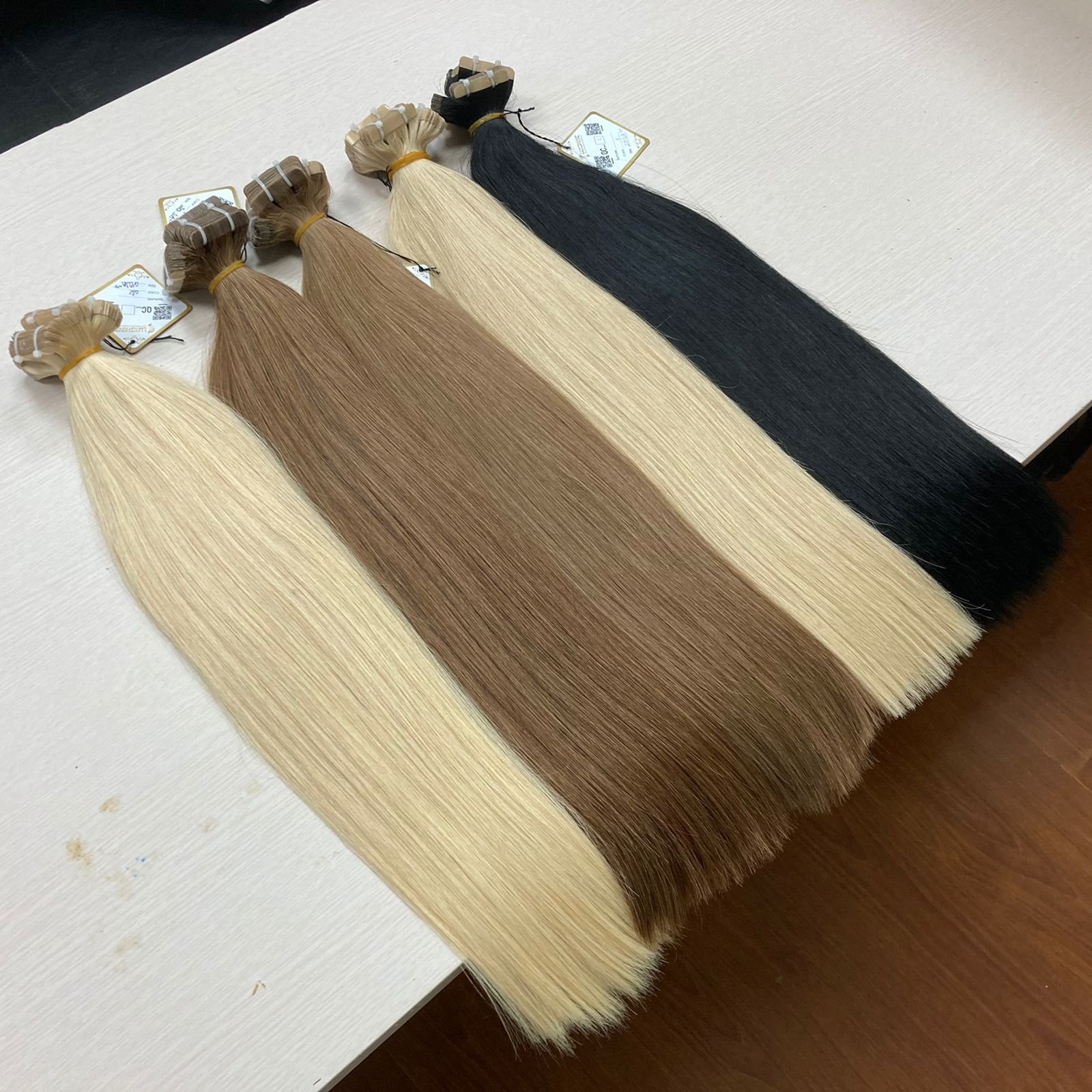 Top Grade Hair Tape Ins Hair Human Extensions Remy Hair Cuticle Aligned Virgin Luxury Quality