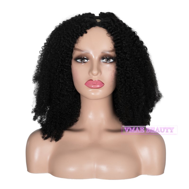 VMAE Mongolian Raw Virgin Cuticle Aligned Wigs 4A 3A 3B 3C Afro Kinky Curly U V Part Human Hair Wigs for Black Women