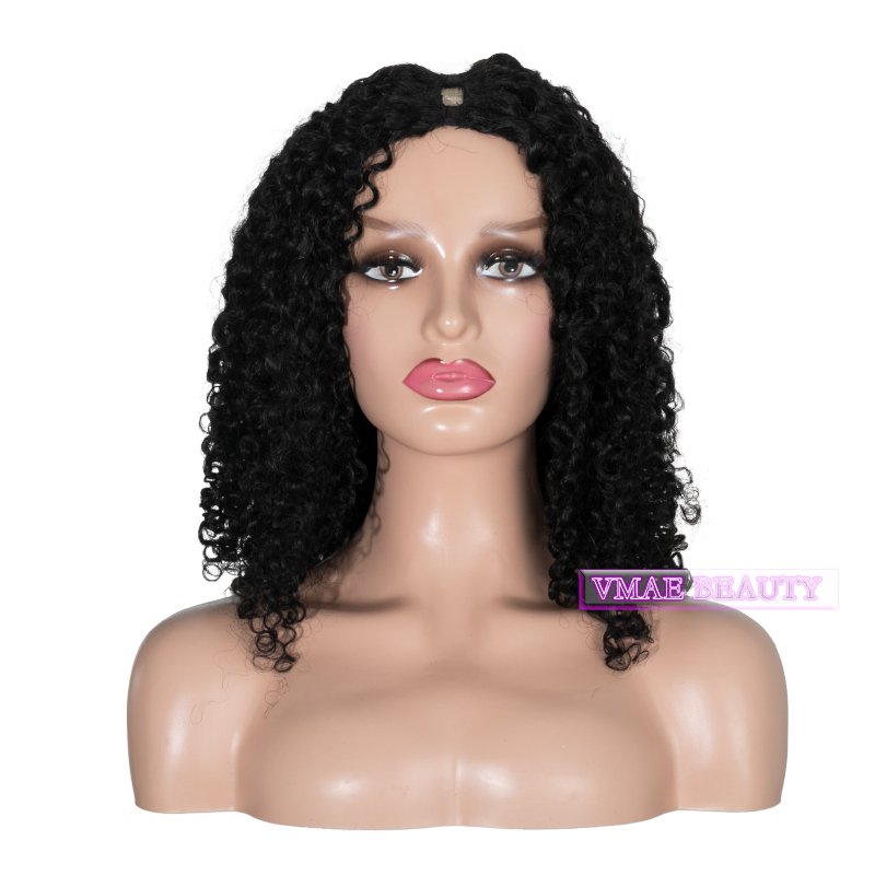 VMAE Mongolian Raw Virgin Cuticle Aligned Wigs 4A 3A 3B 3C Afro Kinky Curly U V Part Human Hair Wigs for Black Women