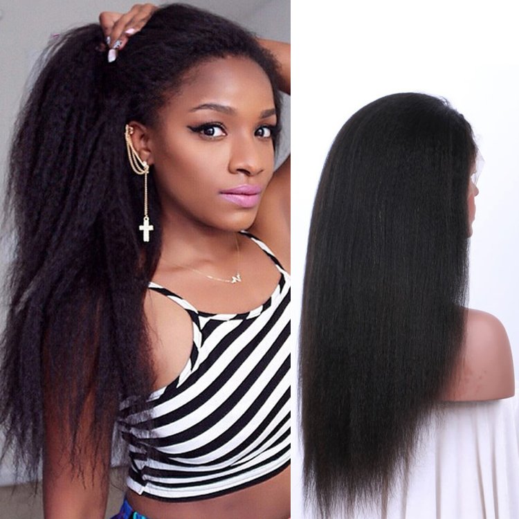 12"-30" Brazilian Human Hair Natural Hairline 13X4 4x4 Lace Front Wig With Baby Hair For Black Women
