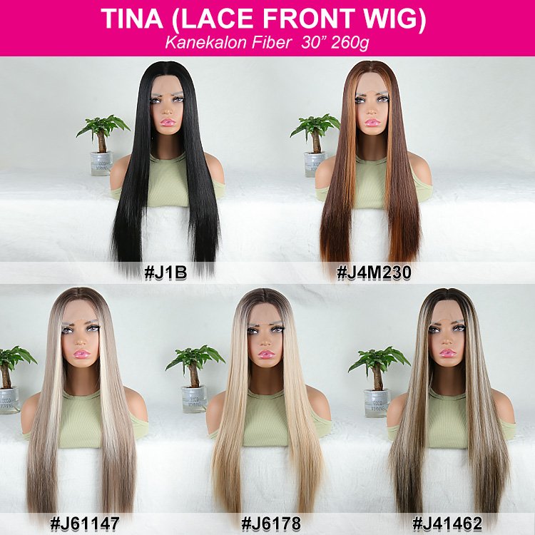Julianna Hair New Arrivals Wholesale High Quality Silky Bone Smooth Blonde Lace Front Wig Frontal Long Straight Synthetic Wig