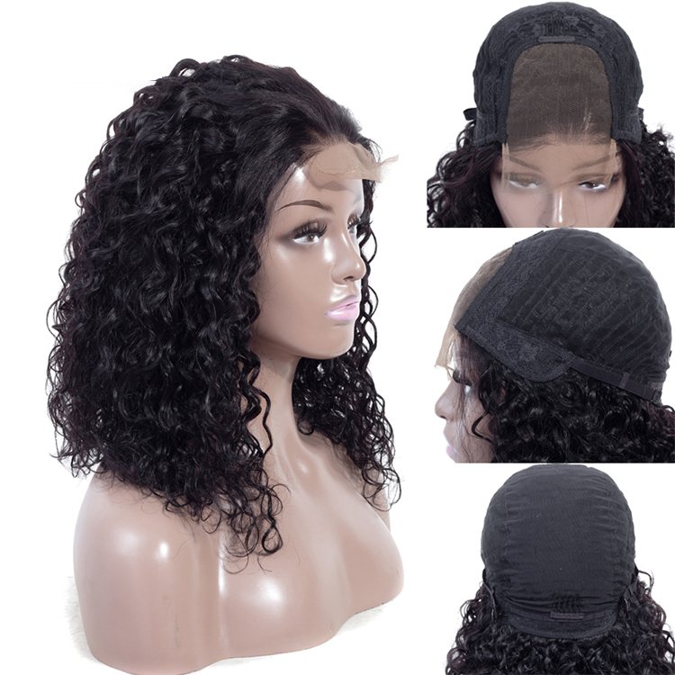 Top Sale 13*4 13*6 HD Transparent Full Lace Front Wigs Water Wave Wigs 100% Raw Brazilian Women Virgin human hair wigs