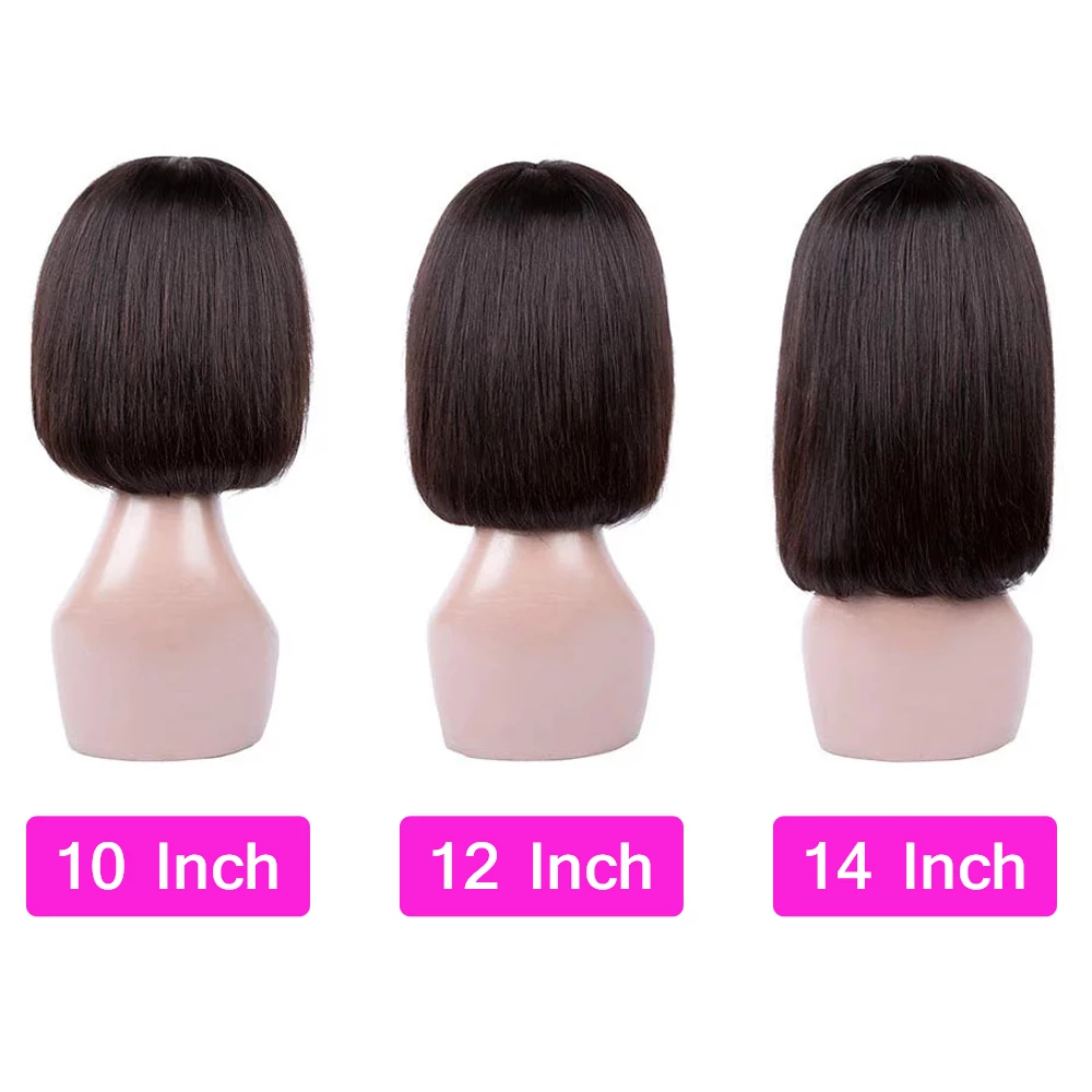 wholesale short bob wigs with bangs for black women, non lace short bob human hair wigs , peruvian bob human wig