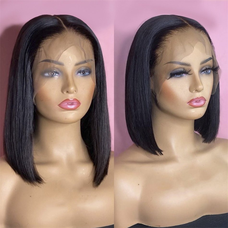 Yeswigs Wholesale Short Bob Wigs HD Full Lace Human Hair Wigs Women Brazilian Virgin Hair Lace Front Wigs for Black Small