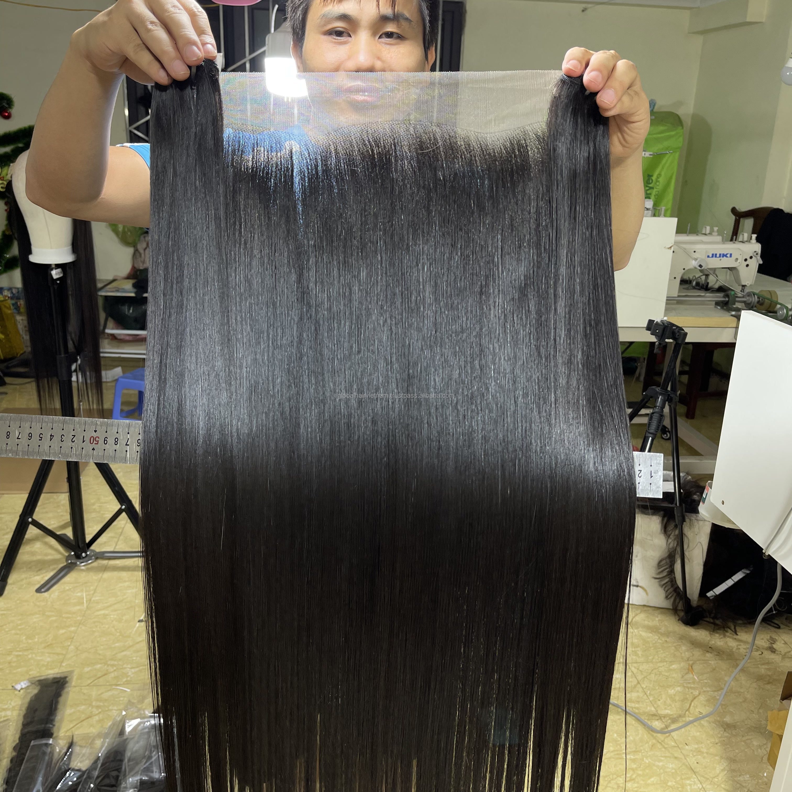 Cheap price Raw vietnamese Virgin Human Hair Long 40 Inch Straight Cuticle Aligned, bone straight hair bundle, genius weft