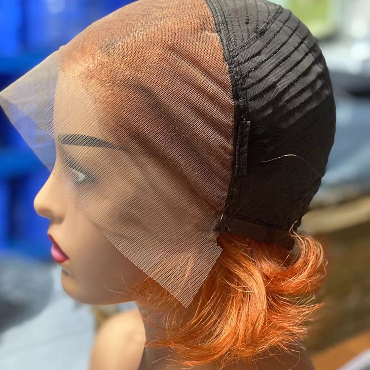 High Quality Hot Sale Transparent Lace Wig Short Pixie Cut Wig Human Hair Wig for Women