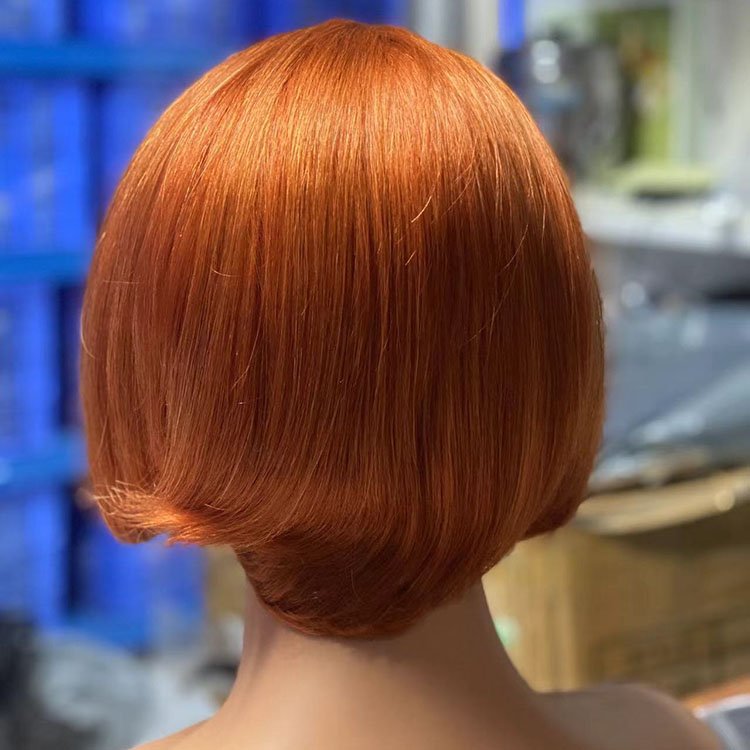 High Quality Hot Sale Transparent Lace Wig Short Pixie Cut Wig Human Hair Wig for Women