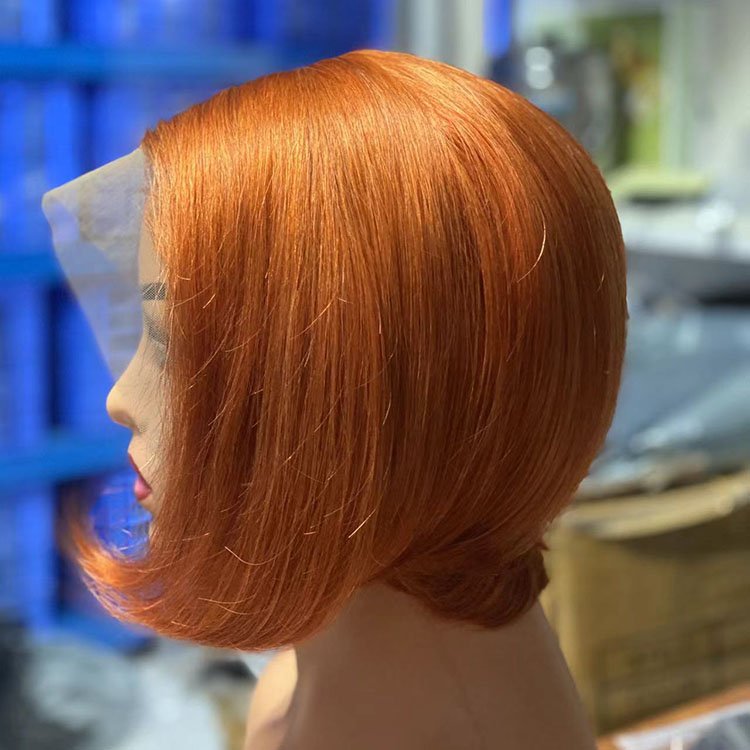 High Quality Hot Sale Transparent Lace Wig Short Pixie Cut Wig Human Hair Wig for Women