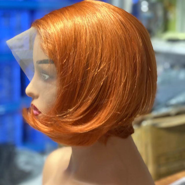 High Quality Hot Sale Transparent Lace Wig Short Pixie Cut Wig Human Hair Wig for Women