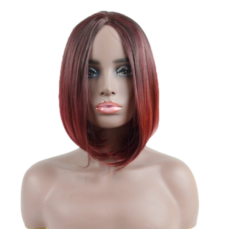 Best Frontal Indian Wigs HD Full Lace Front Short Bob Virgin Cuticle Aligned Synthetic Hair Wig with Cheap Price