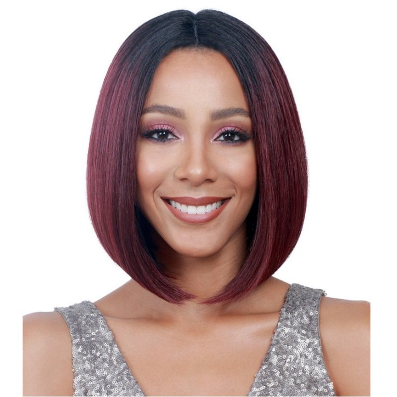 Best Frontal Indian Wigs HD Full Lace Front Short Bob Virgin Cuticle Aligned Synthetic Hair Wig with Cheap Price