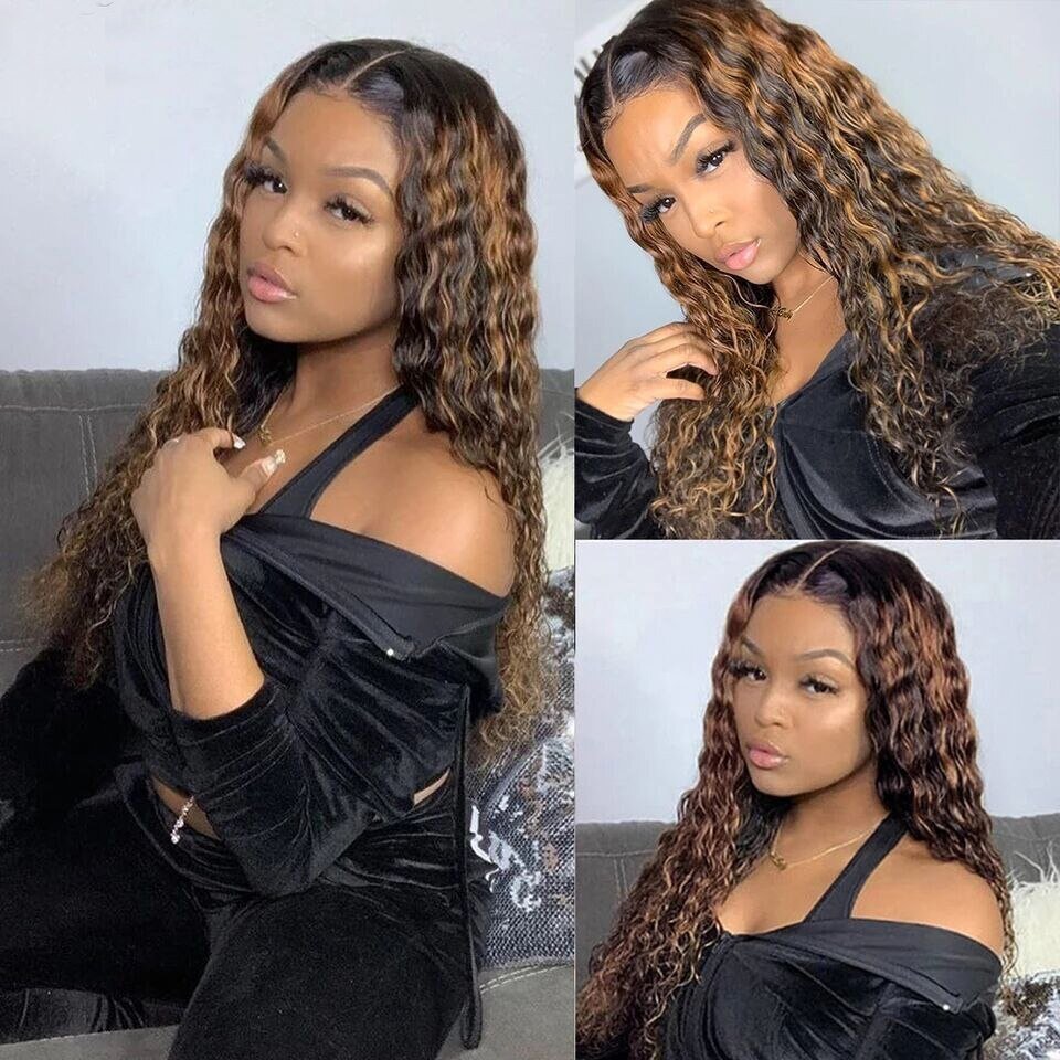 13x4 Lace Front Wig 40 Inch Highlight Weaves And Wigs 100% Virgin Real Transparent Glueless Human Hair Piano Wig For Black Women