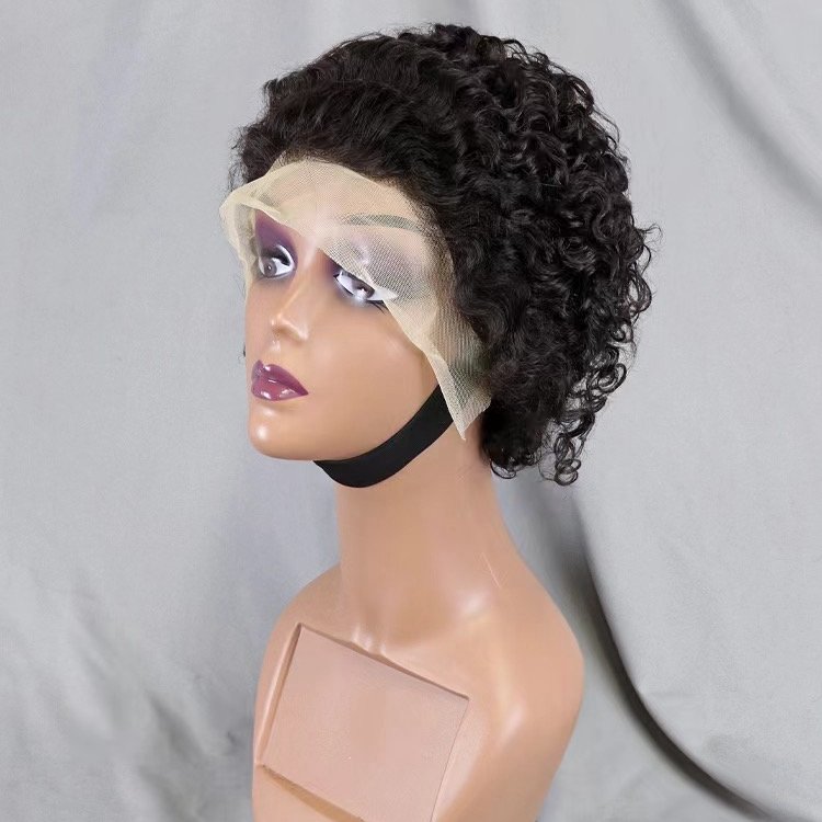 Wholesale Peruvian 100% Virgin Raw Human Hair Bomb Afro Curly Pre-Plucked 13x4 Full Lace Front Human Hair Wigs for Black Women