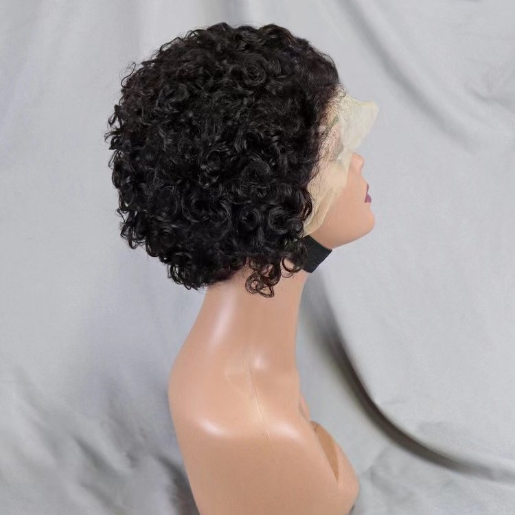 Wholesale Peruvian 100% Virgin Raw Human Hair Bomb Afro Curly Pre-Plucked 13x4 Full Lace Front Human Hair Wigs for Black Women