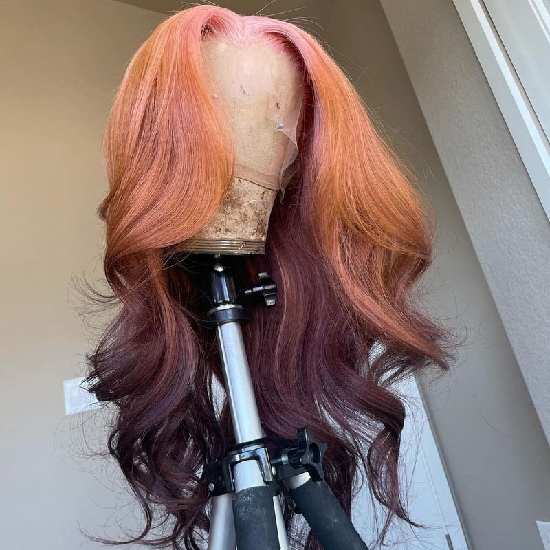 13x4 Full Frontal Wigs Human Hair 100% Raw Virgin Human Hair Glueless Body Wave Closure Wigs Pre Plucked for Woman
