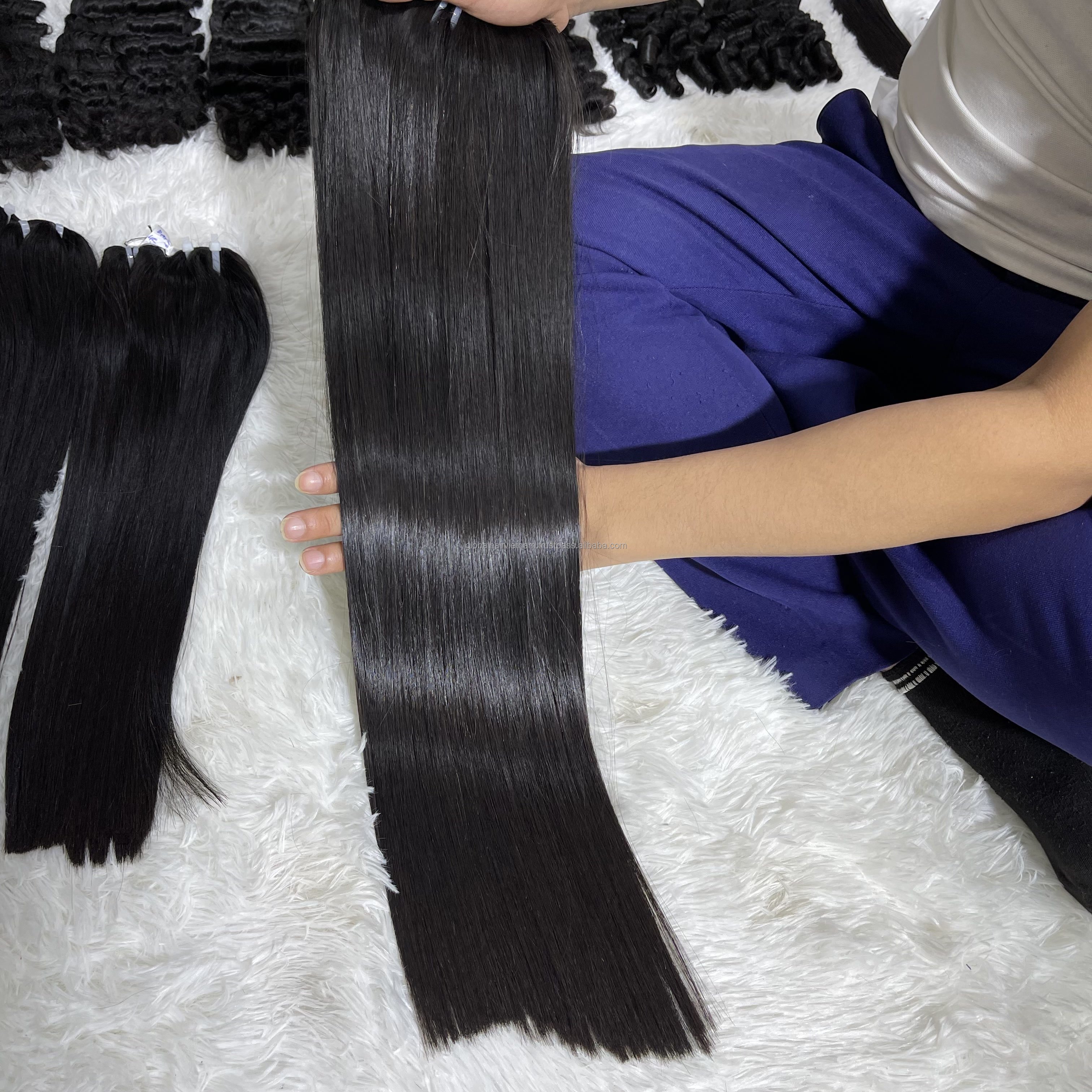 Natural Bone Straight GLOBALHAIR FACTORY Human Hair Vietnam Hair With Bundles and HD Closure Frontal hair from 8" - 40"