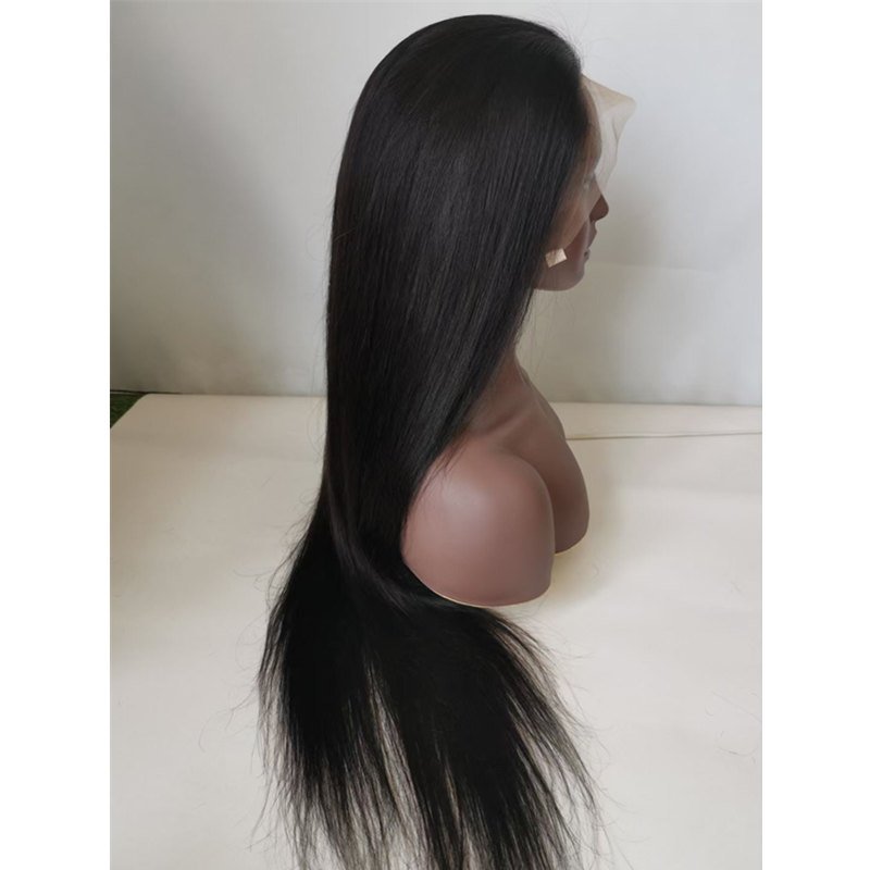 Wholesale 130% 150% 180% Density Transparent Lace Virgin Brazilian Human Hair Lace Front Wig