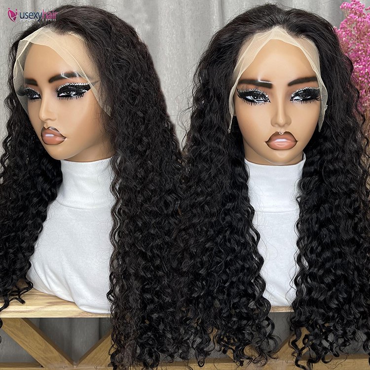 water wave transparent lace front raw virgin human hair wigs natural 100 human wigs human hair pre plucked lace front glueless
