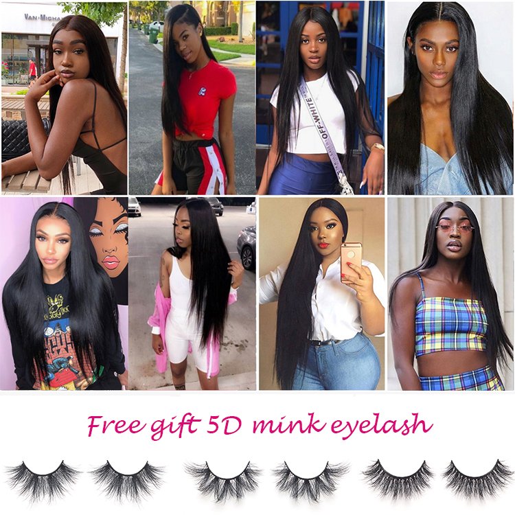 Wholesale Peruvian Virgin Straight Lace Frontal Wig HD Lace Front Wig For Black Women, Transparent HD Full Lace Human Hair Wig