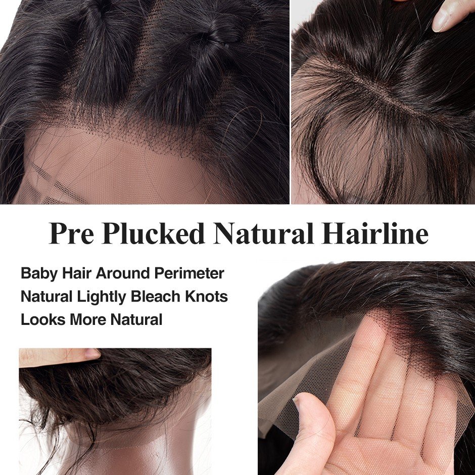 Wholesale Peruvian Virgin Straight Lace Frontal Wig HD Lace Front Wig For Black Women, Transparent HD Full Lace Human Hair Wig