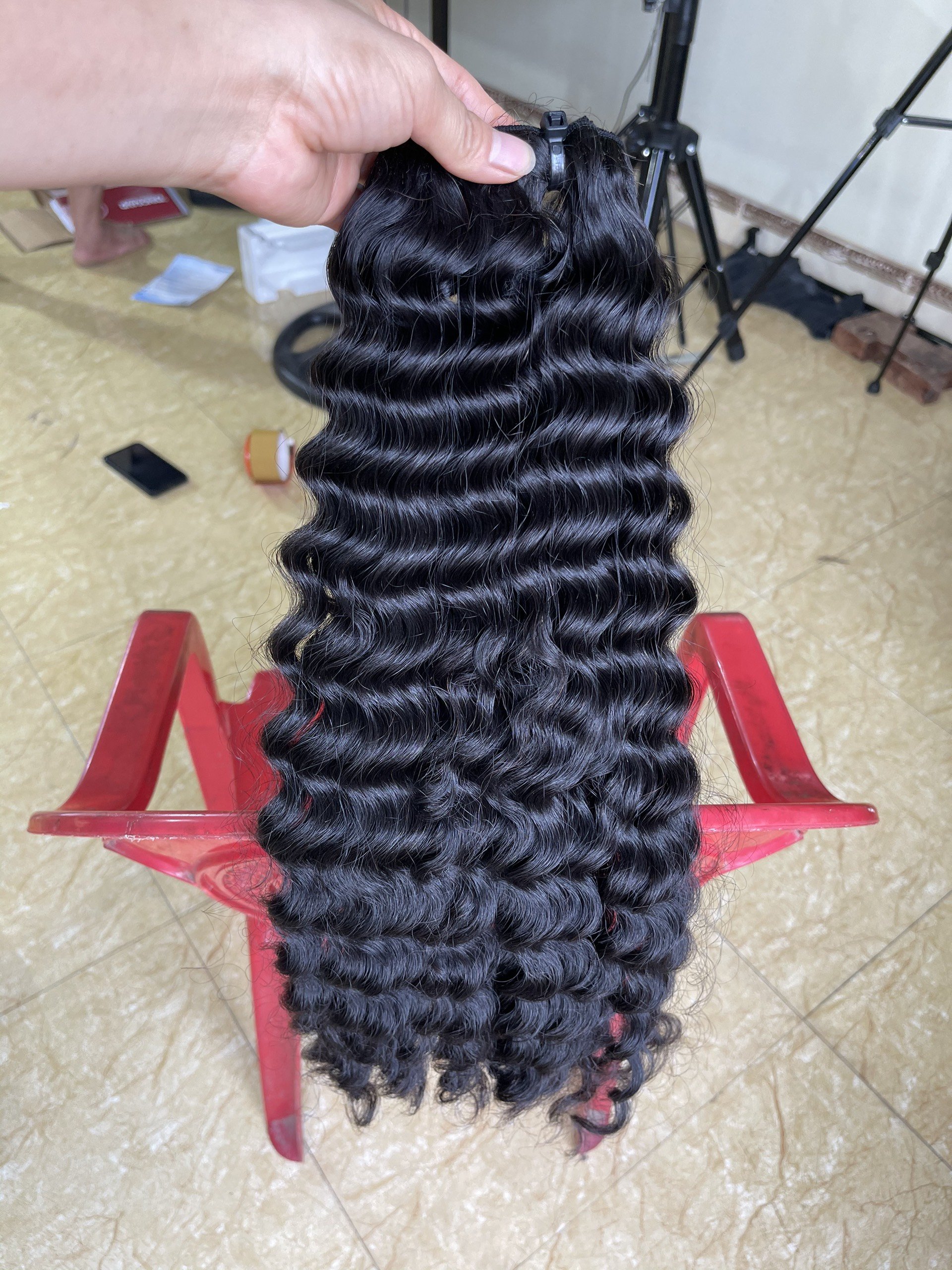 raw hair Deep Wave Water Wave Burmese Curly Hair Kinky Curly Deep Curly Vietnamese 1 Donor Virgin Human Hair Bundles