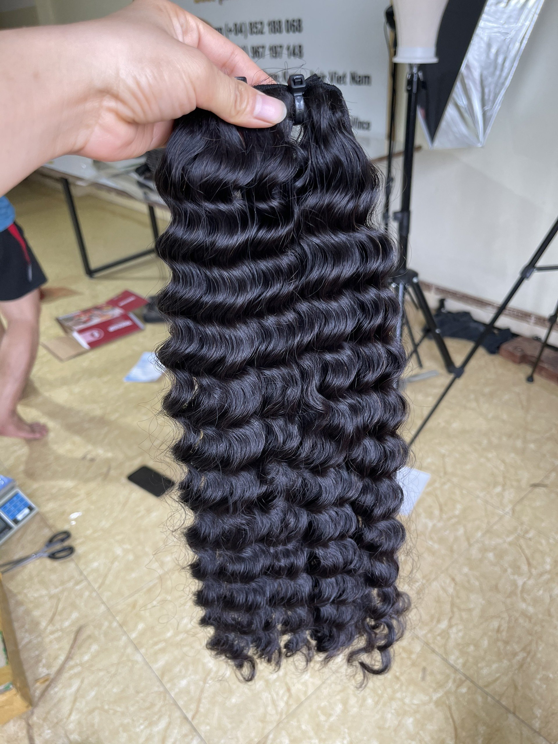 raw hair Deep Wave Water Wave Burmese Curly Hair Kinky Curly Deep Curly Vietnamese 1 Donor Virgin Human Hair Bundles