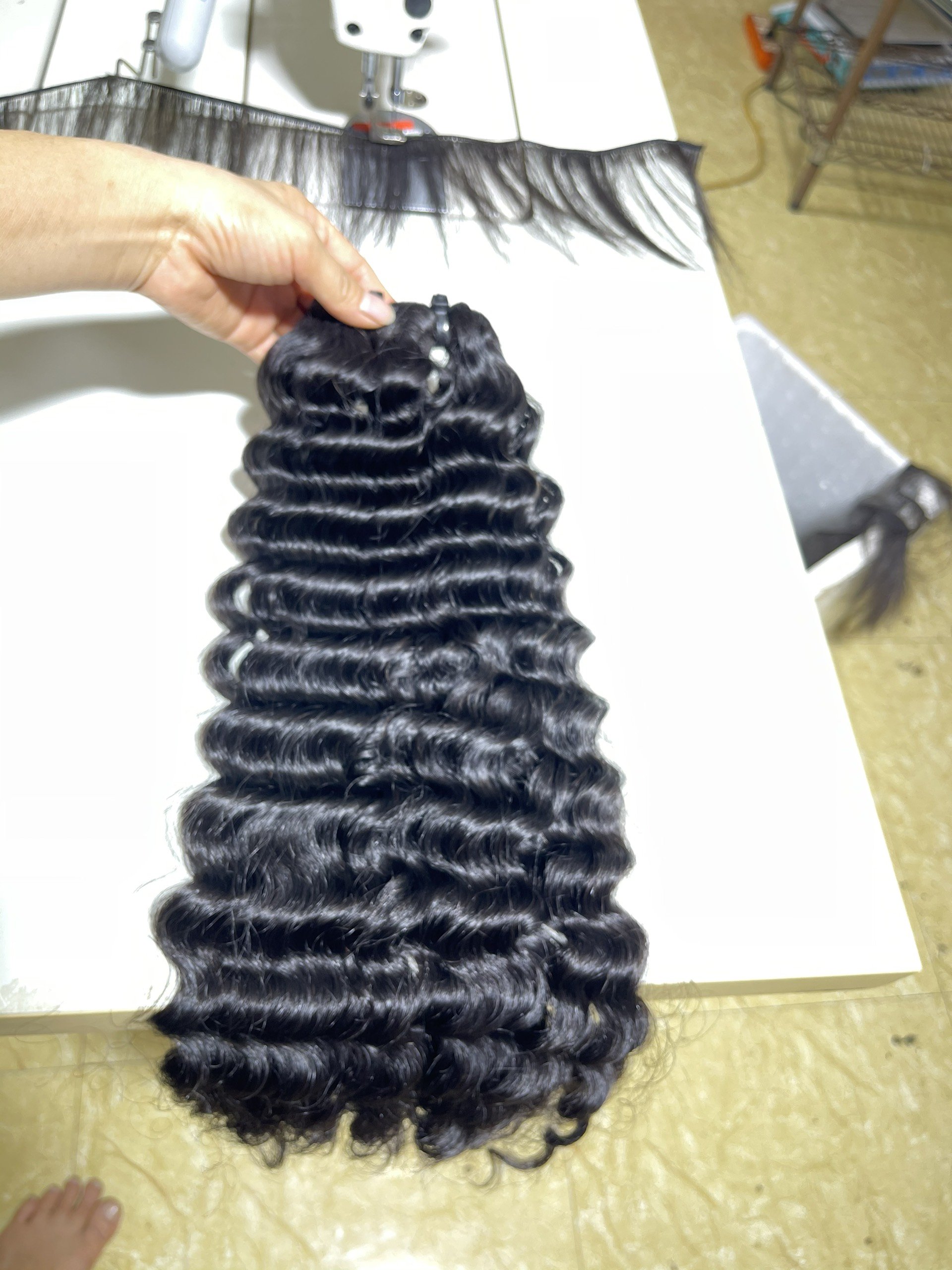 raw hair Deep Wave Water Wave Burmese Curly Hair Kinky Curly Deep Curly Vietnamese 1 Donor Virgin Human Hair Bundles
