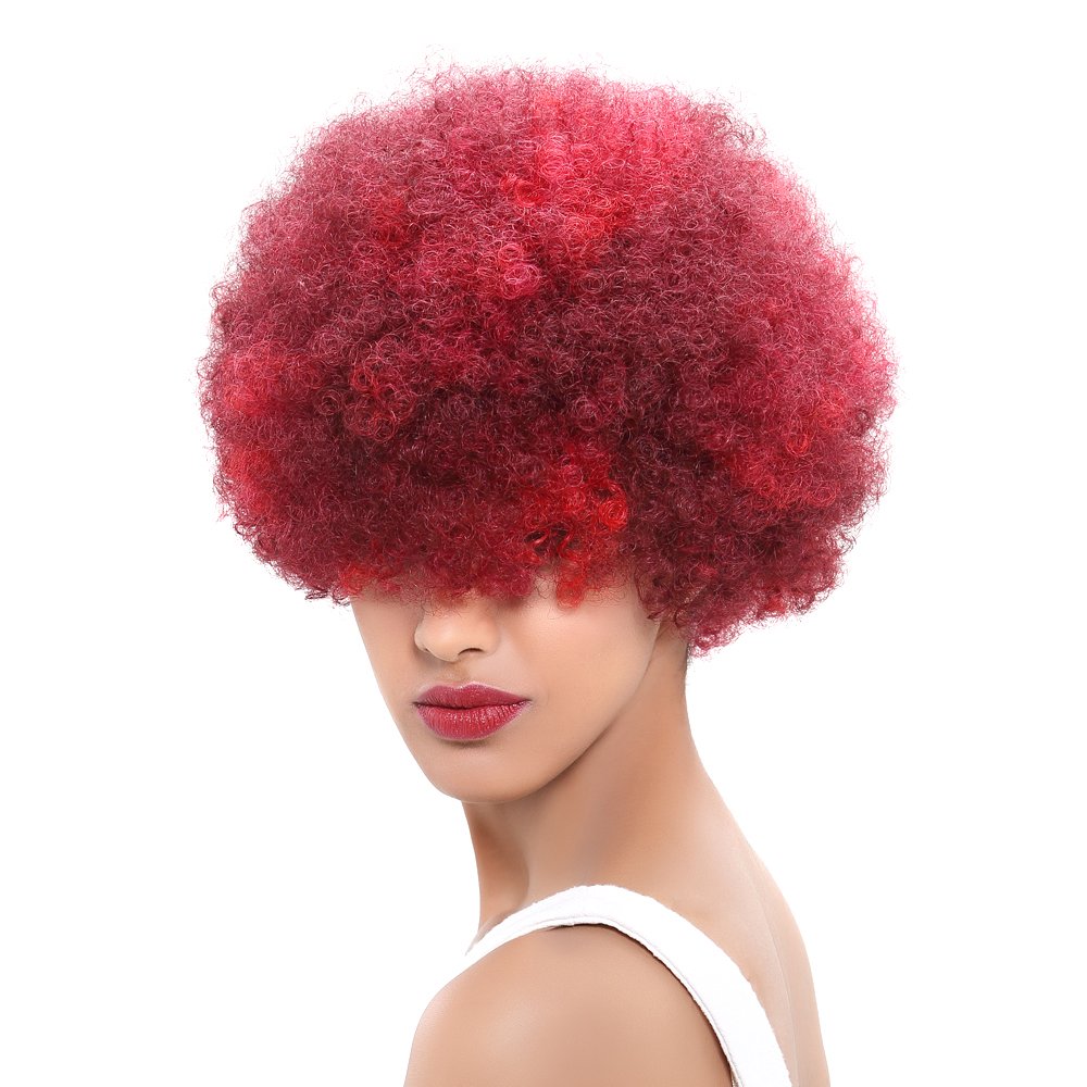 Brazilian human hair wig human hair female wig high quality noble 100% natural brazilian short afro kinky human hair wig