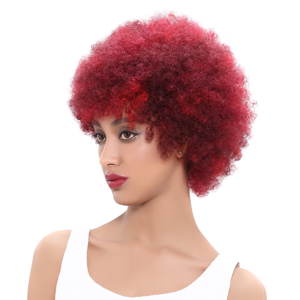 Brazilian human hair wig human hair female wig high quality noble 100% natural brazilian short afro kinky human hair wig