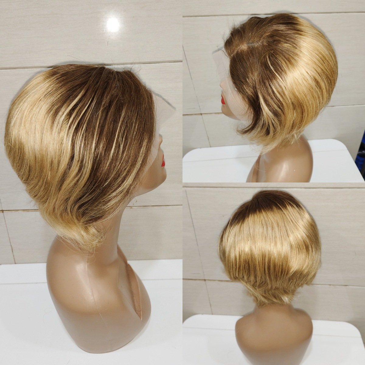 Human Hair Wig 13*4 Pixie Short Wigs