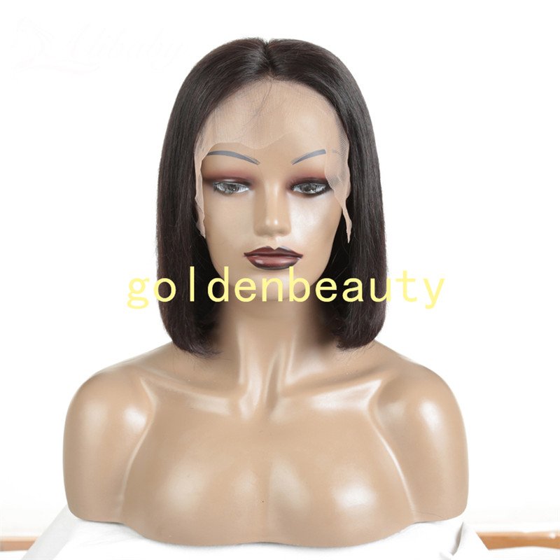Bob Short Lace Front Wig Glueless For Black Women Lace Front Human Hair Wigs Straight Brazilian Hair