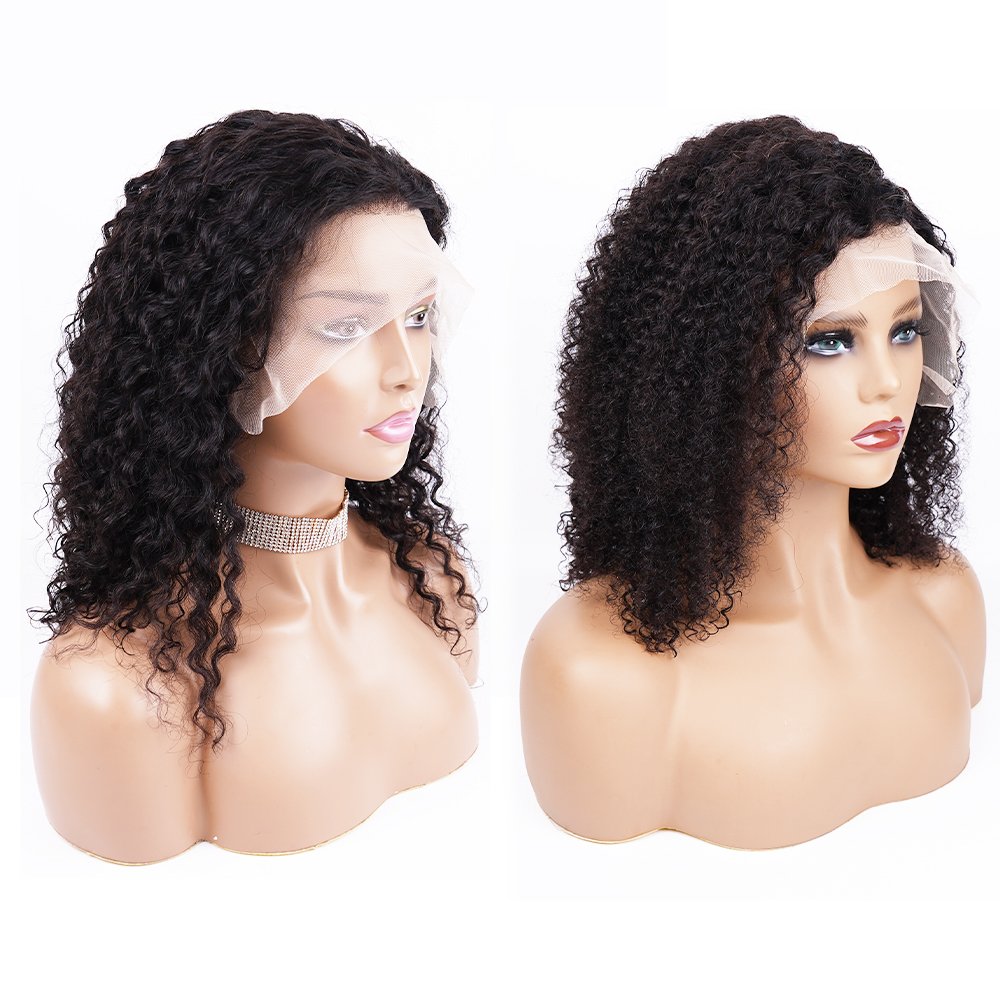 STM 13x4 13x6 250 Density Lace Front Human Hair Wigs Glueless Pre Plucked Natural Color Water Wave Human Hair Lace Front Wig