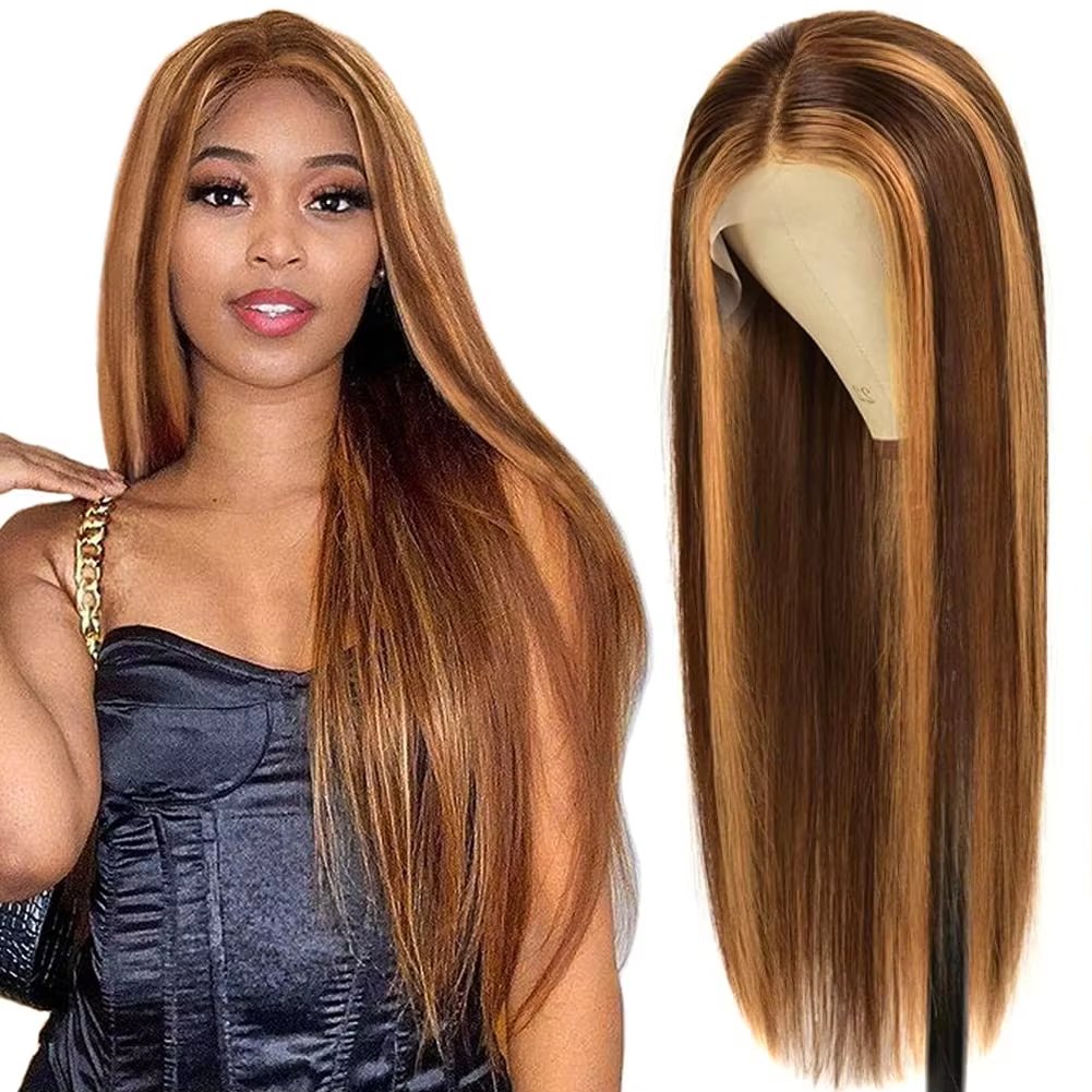 Best Price Human Hair Wig with Glueless Lace Frontal, Straight Curly Wave Texture Wigs with Multi Colors Black, Highlight, Ombre