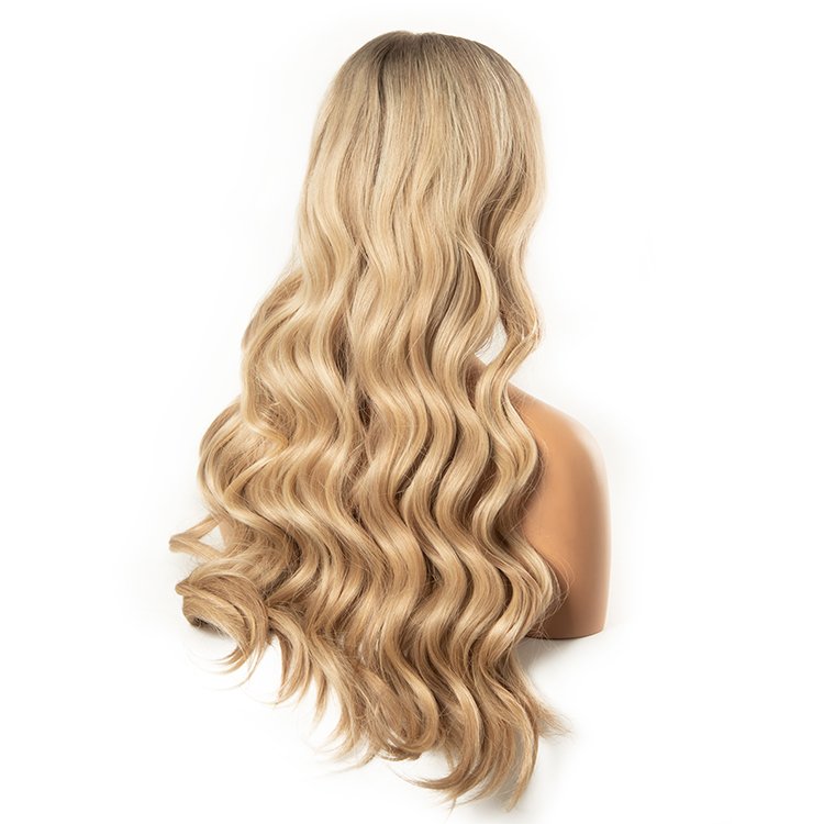 wholesale topper full cuticle aligned high quality double drawn 360 lace lace front wigs caucasian human hair wig