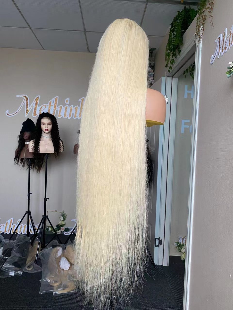 Blonde Lace Wigs Human Hair Transparent 613 Straight 13x4 Wigs HD Lace Full Frontal Wigs Ready To Ship
