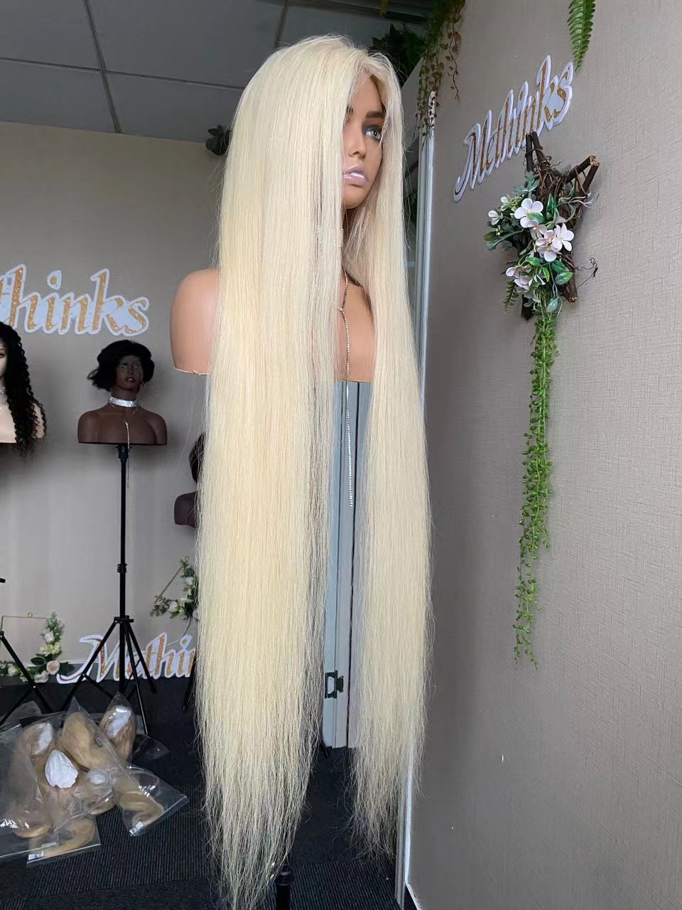 Blonde Lace Wigs Human Hair Transparent 613 Straight 13x4 Wigs HD Lace Full Frontal Wigs Ready To Ship