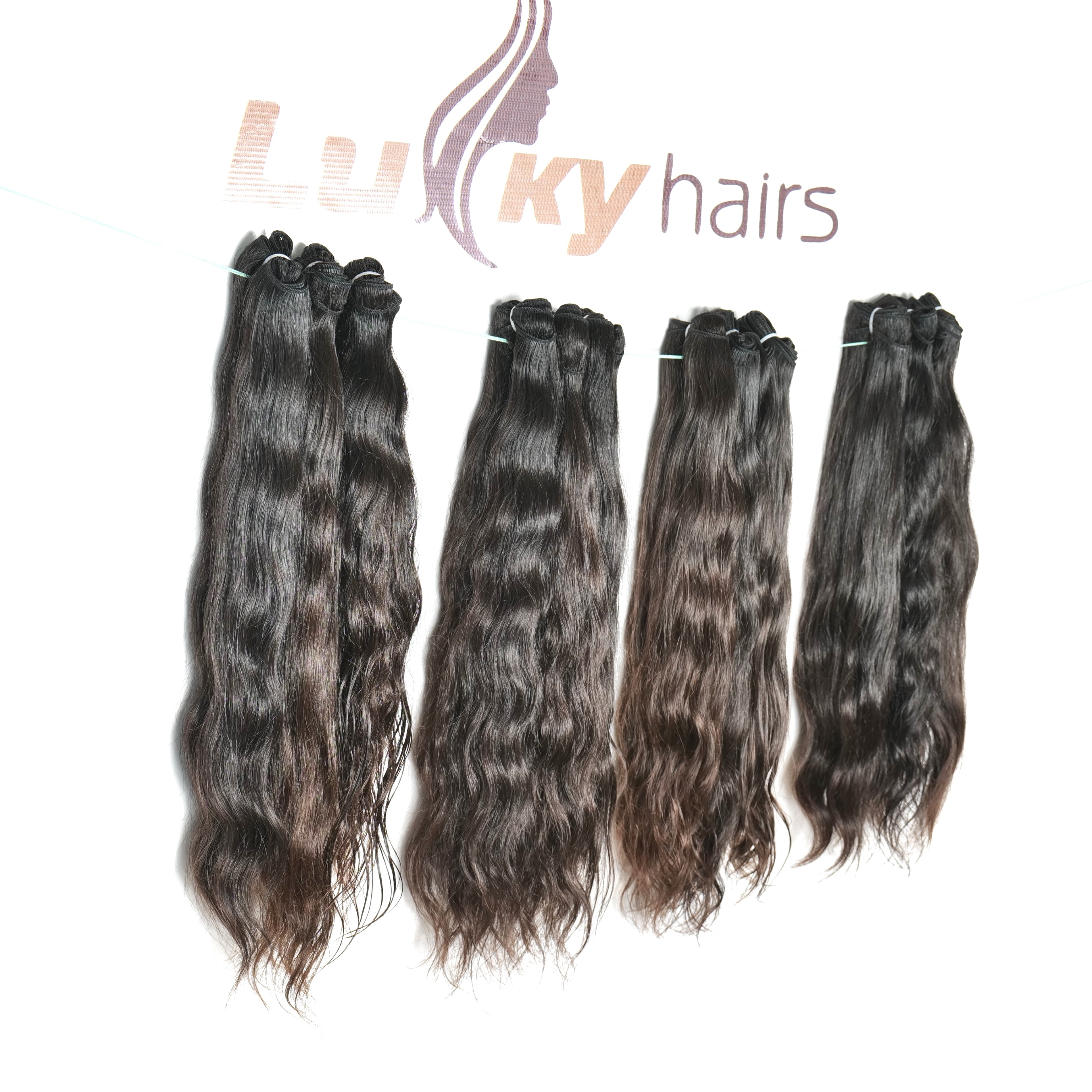Manufactures cheap Indian temple virgin chemical processing none wholesale natural color hair black women bundle human hair
