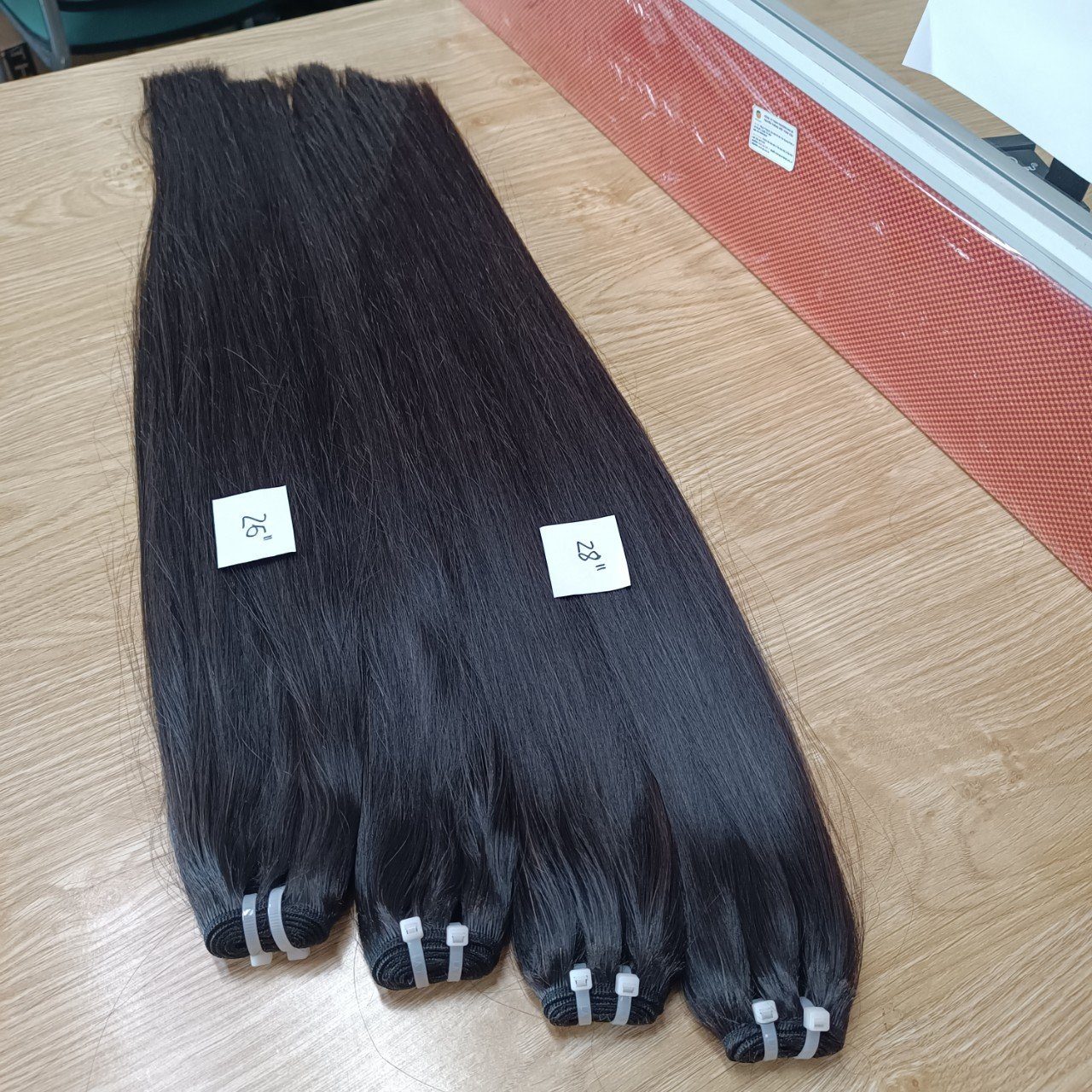 Straight weft hair human hair wigs raw vietnamese