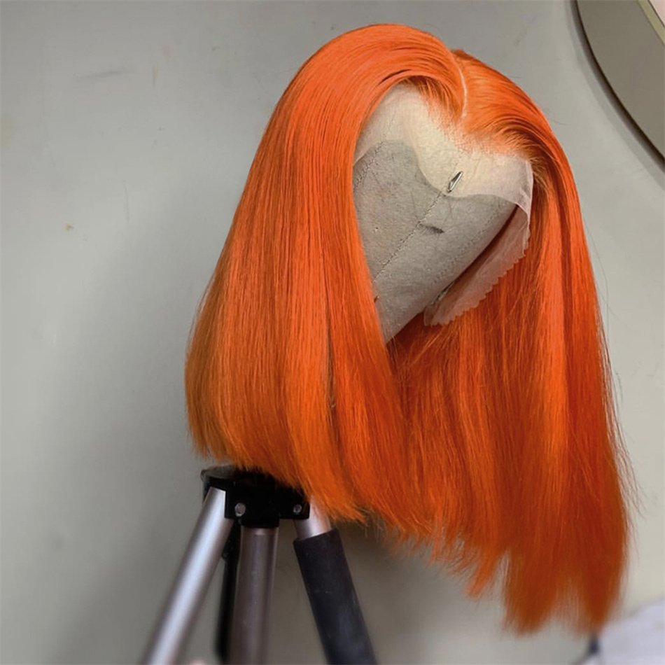 Factory Customized Bob Wig Color 1b Brazilian Hair Lace Frontal Virgin Human Hair Wig,Short Color Wigs For Women