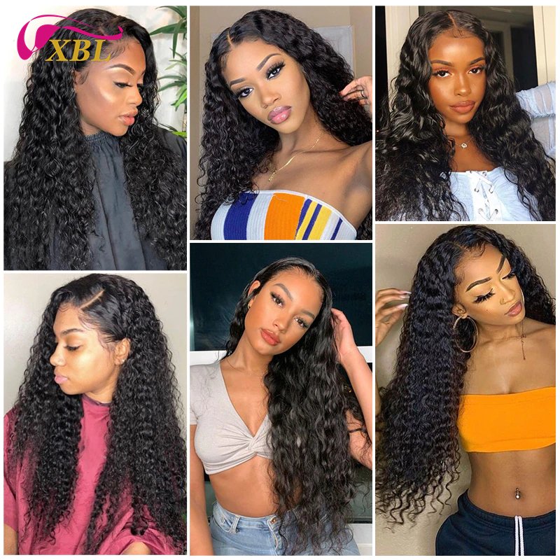 38 40 inch glueless full lace human hair wig deep wave raw indian temple hair natural human hair wig for black women