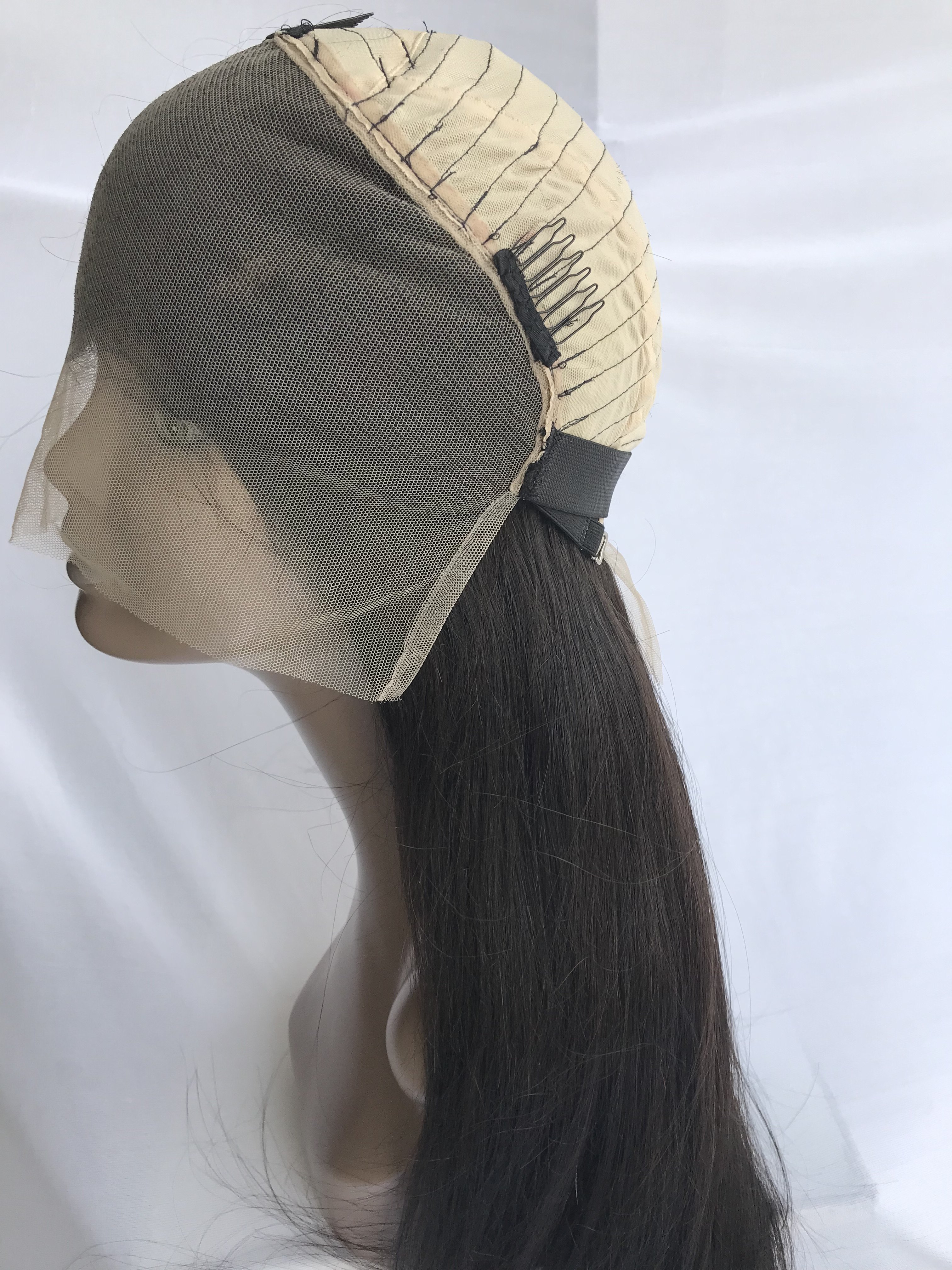 Top Grade 10A 100% Unprocessed Raw Indian Temple Virgin Hair 30" straight HD Frontal Lace Human Hair Wig Indian Supplier Vendor