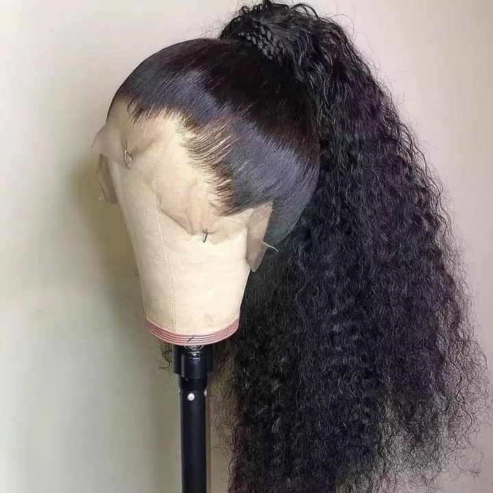 water wave lace front wig 100% human hair wigs human hair lace frontal transparent lace human hair wigs