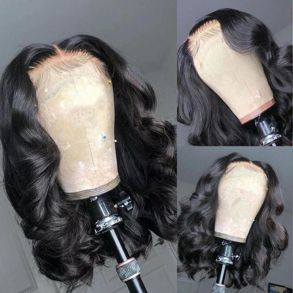 human hair wigs ready to ship virgin brazilian hair weave hd lace front wig pixie cut bob human hair wig with frontal vendor