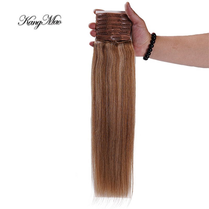 100 Brazilian Human Hair Seamless Invisible Clip In Hair Extensions for White Woman, Afro Remy Hair Extension Pu Clip Ins