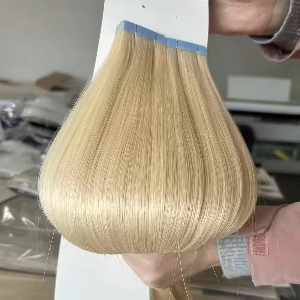 Wholesale Double Drawn 100% Remy Human Hair Tape Hair Extension Invisible Double Sided Tape In Hair
