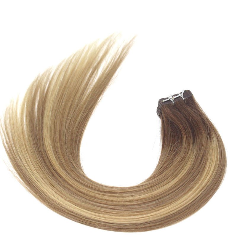 Wholesale Double Drawn 100% Remy Human Hair Tape Hair Extension Invisible Double Sided Tape In Hair