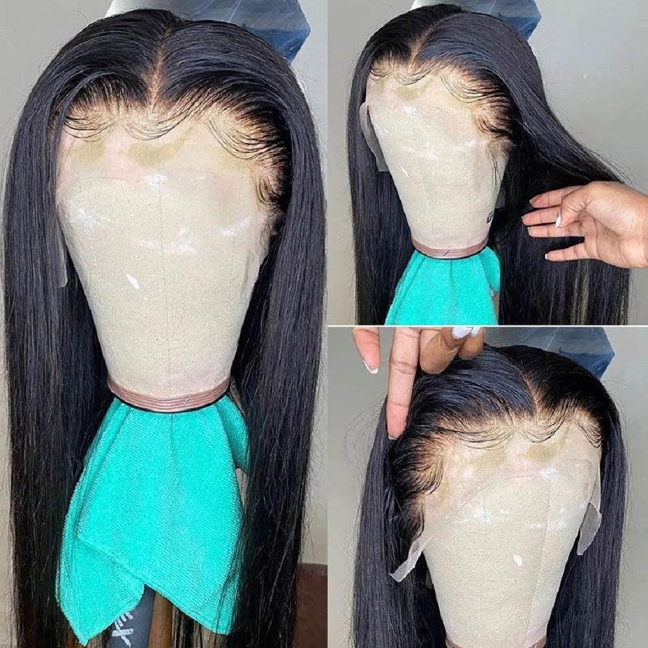 In Stock Raw Indian Virgin 360 Full Lace Human Hair Wigs For Black Women transparent Hd Lace Frontal wigs human hair lace front