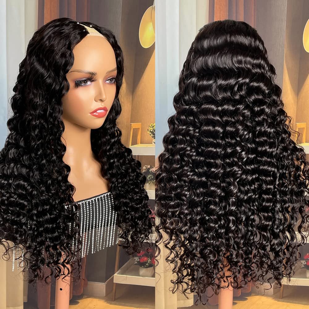Wholesale Price 180% Density Brazilian Natural V Part Human Hair Wig Raw Burmese Hair Glueless V Part Wig For Black Woman