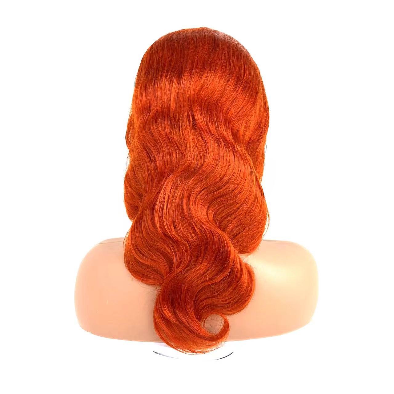 Factory wholesale 350 Orange Ginger Colored 250% Density 13x6 Lace Human Hair Wigs For Women