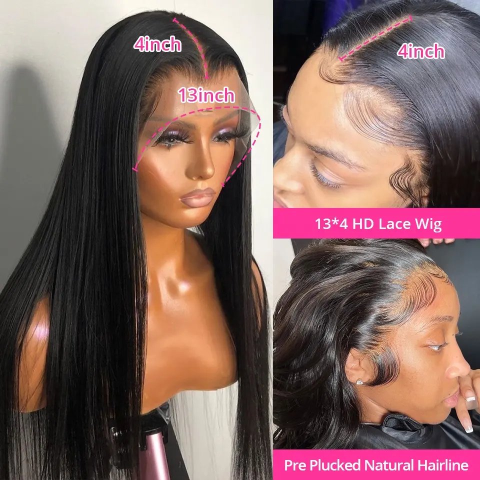 Wholesale Peruvian Virgin Hair Hd Lace Wigs HD Lace Frontal Wigs For Black Women,Transparent HD Full Lace Human Hair Wigs